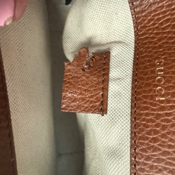 Gucci Denim/leather Horse Bit shoulder bag - Picture 5 of 10